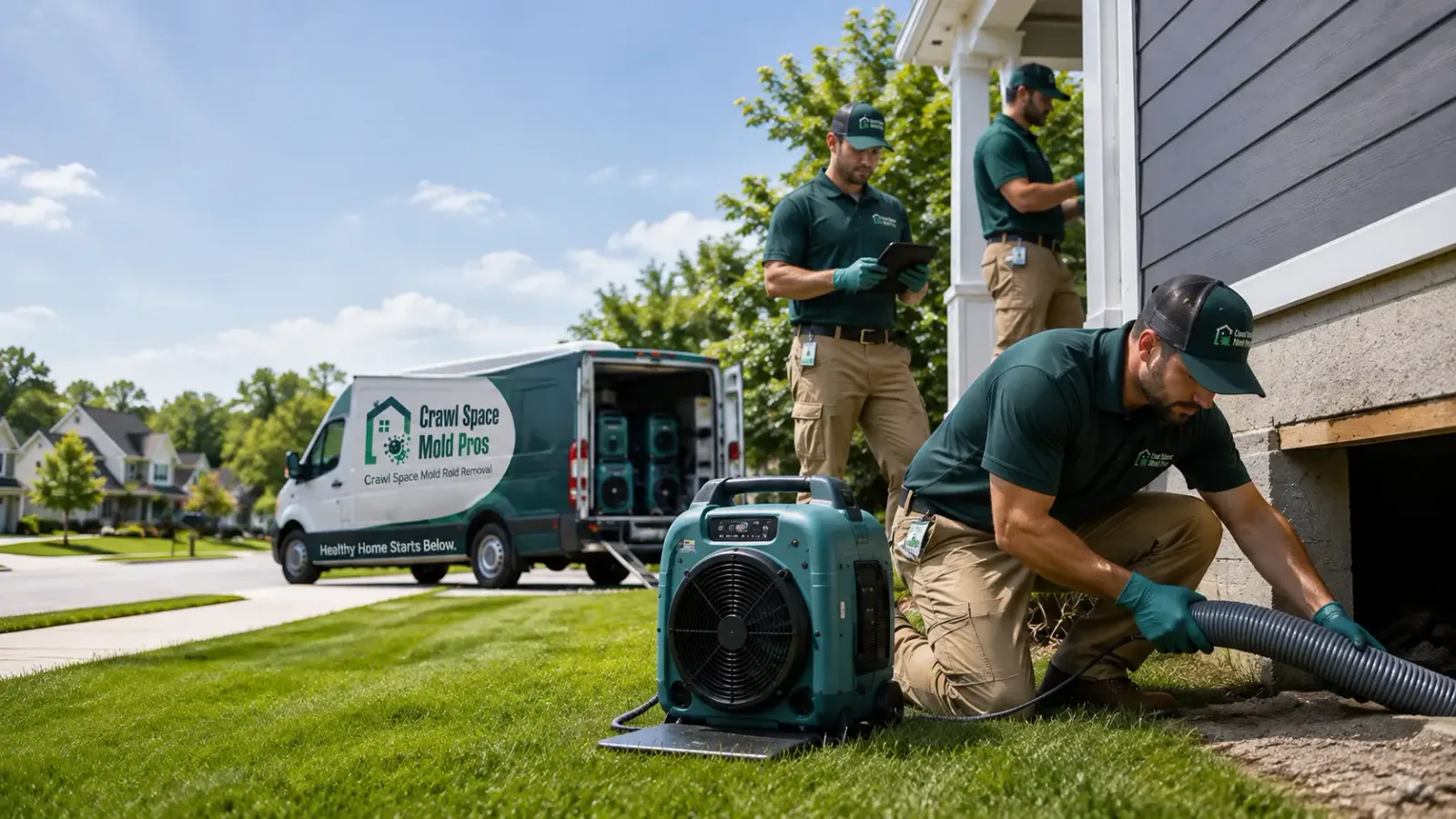 Crawl Space Mold Removal in Westford, MA